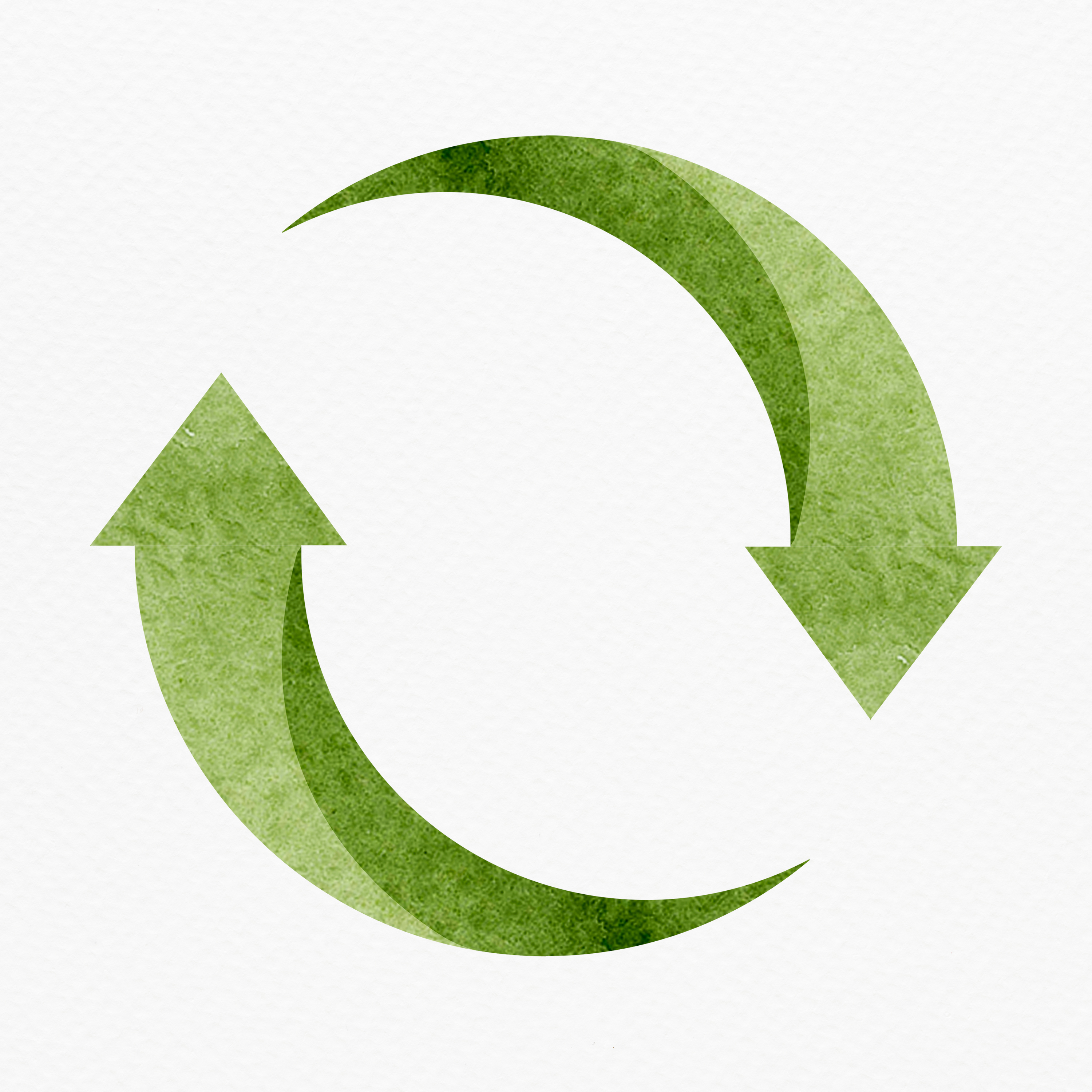 green recycling symbol design element